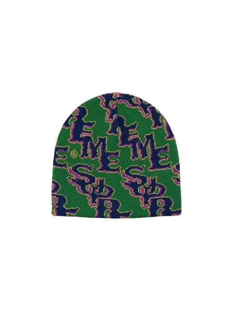 Supreme Slanted Gothic Outline Beanie "SS26 - Green" SU27274