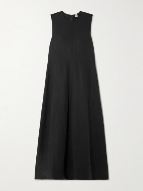 TOTEME Lyocell And Linen-blend Midi Dress
