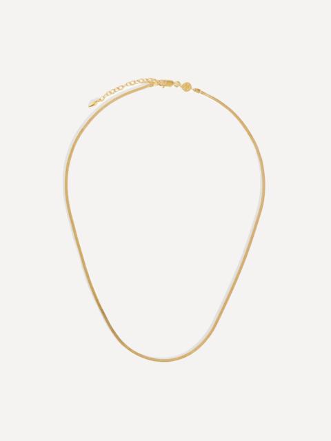 MISSOMA X Lucy Williams 18ct Gold-Plated Vermeil Silver Short Square Snake Chain Necklace