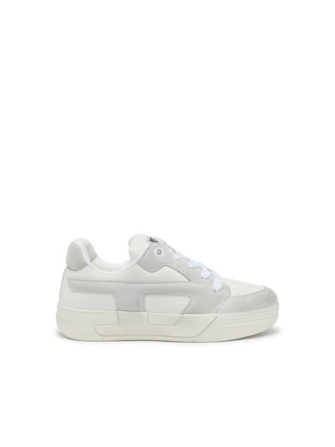 Diesel S-D-OLLIE - DISTRESSED SNEAKERS IN LEATHER AND SUEDE