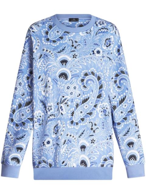 Etro bandana-print cotton sweatshirt