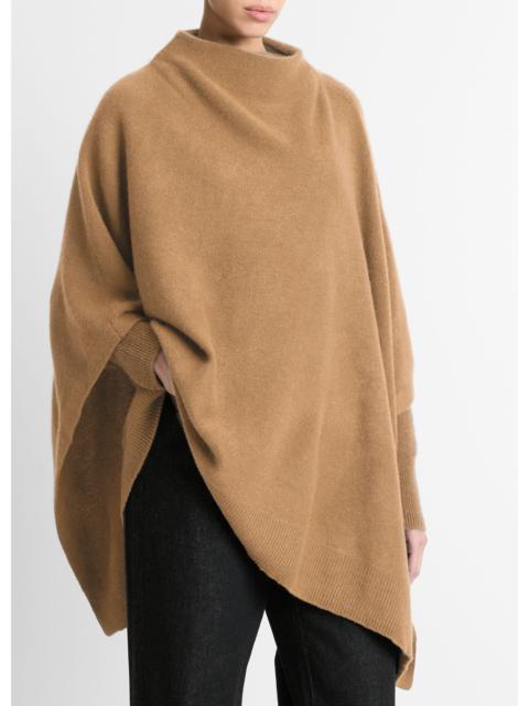 Vince Merino Wool-Cashmere Funnel-Neck Poncho