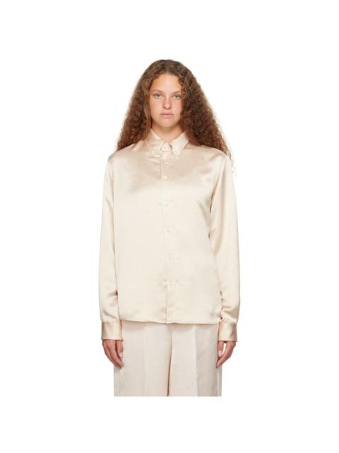MM6 Maison Margiela Off-White Crinkled Shirt