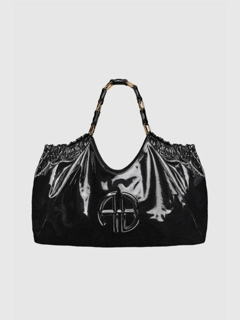ANINE BING Kate Tote - High-Shine Black
