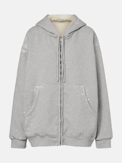 Acne Studios Logo zip-up hoodie