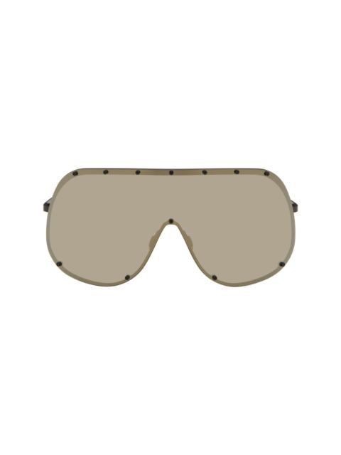 Rick Owens Black Temple Mask Sunglasses