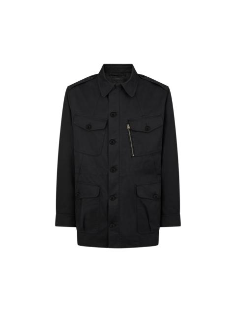 TOM FORD ENZYME TWILL ARMY JACKET
