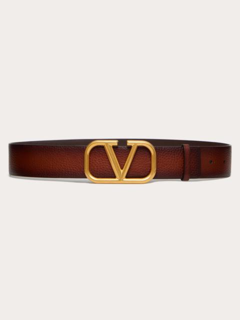 Valentino VLOGO SIGNATURE BUFFERED COWHIDE BELT 40 MM