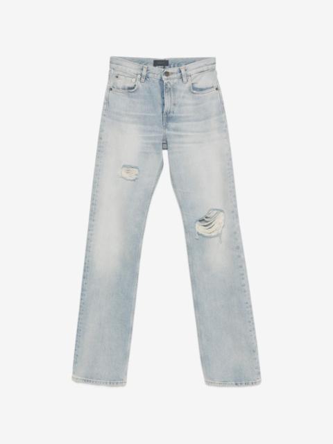 HAIKURE distressed straight-leg jeans