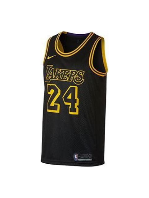 Nike Nike Lakers City Edition Kobe Swingman 'Black Yellow' AJ6432-011