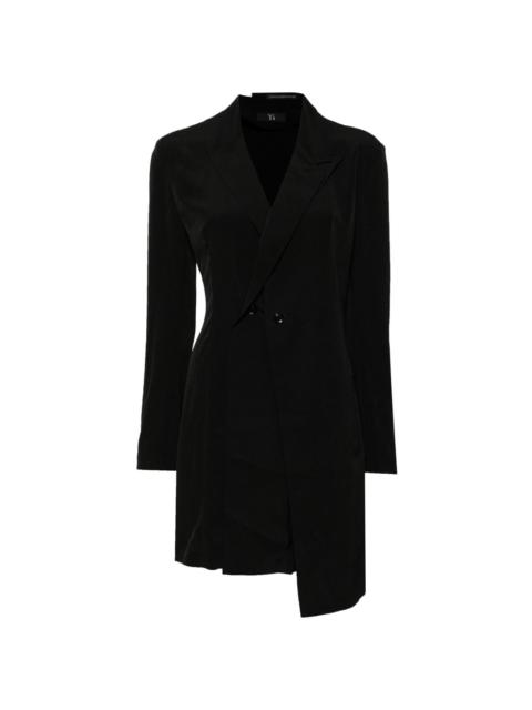 Y's asymmetric double-front blazer