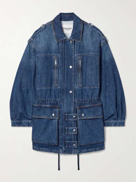 ISABEL MARANT｜DENIM JACKETS (JULIE (VE0359FA B3H02E 86L Julie jacket Woman blue | ISABEL MARANT Official online store