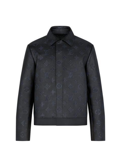 Louis Vuitton Shadow Monogram Embossed Leather Blouson