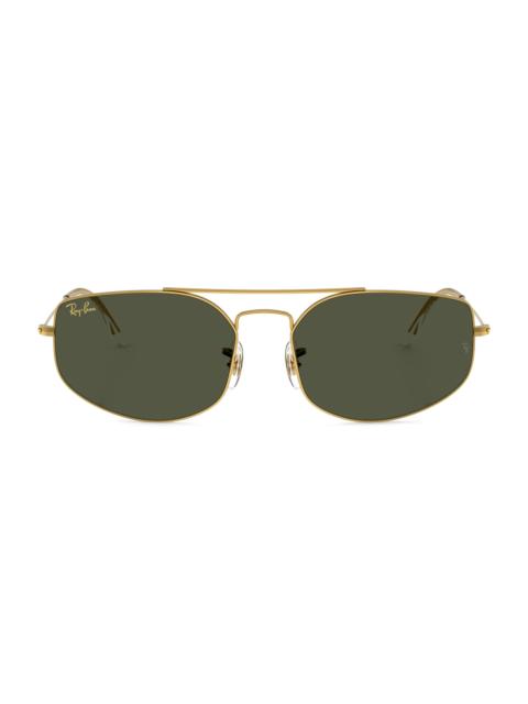 Ray-Ban Men's RB3845 60MM Aviator Sunglasses - Gold Grey