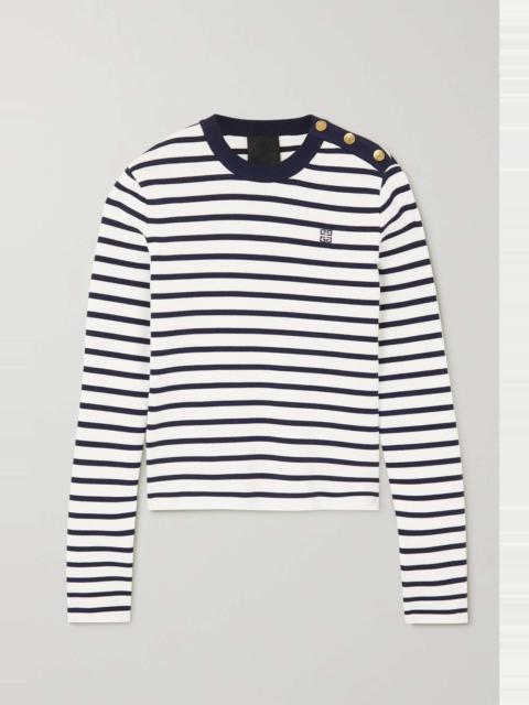 Striped cotton sweater