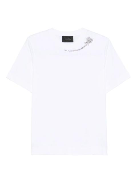 Simone Rocha embellished chain T-shirt