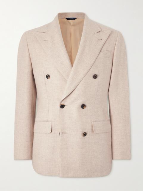 THOM SWEENEY Unstructured Double-Breasted Cashmere Blazer