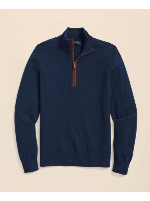 Brooks Brothers 3-Ply Cashmere Quarter-Zip Sweater
