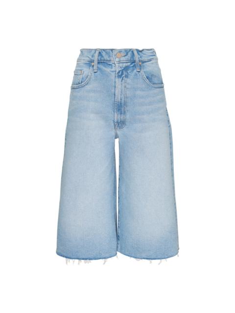MOTHER Whole Lot Zip Fray Shorts
