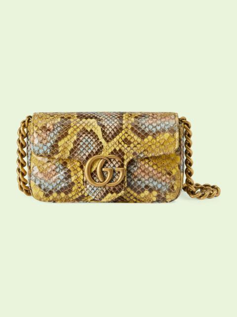 GUCCI GG Marmont python belt bag