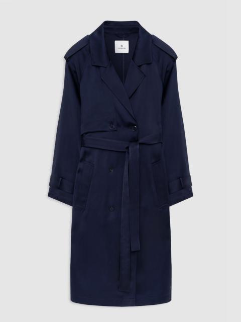 ANINE BING Rickie Maxi Trench - Navy