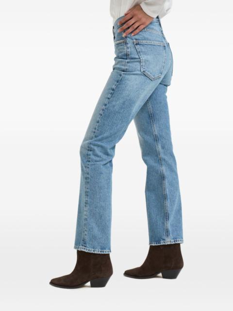 AGOLDE distressed straight-leg jeans