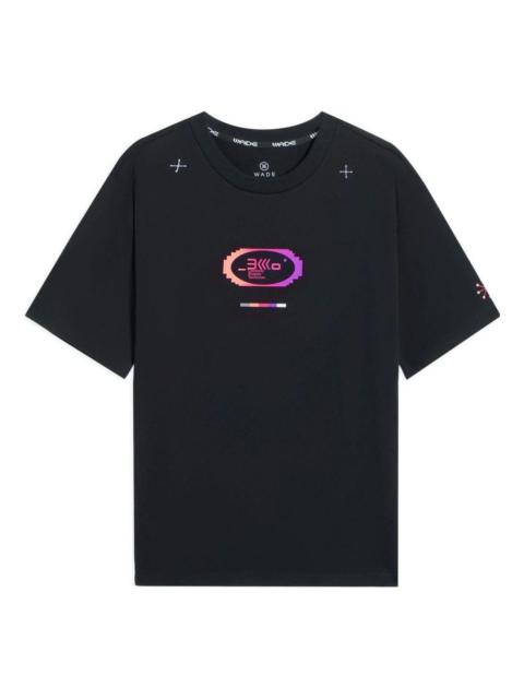 Li-Ning Way Of Wade 003 Graphic T-shirt 'Black Purple' AHSSA47-1