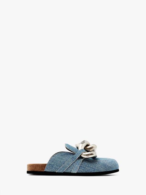 JW Anderson CHAIN LOAFER SUEDE MULES