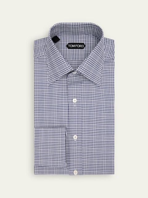 TOM FORD Men's Mutli-Check Cotton Dress Shirt