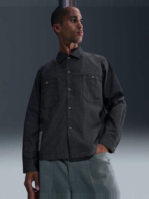 Nike Life Men's Chambray Long-Sleeve Painter's Shirt