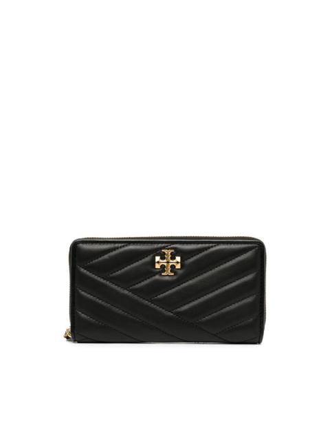 TORY BURCH Kira Chevron zipped continental wallet