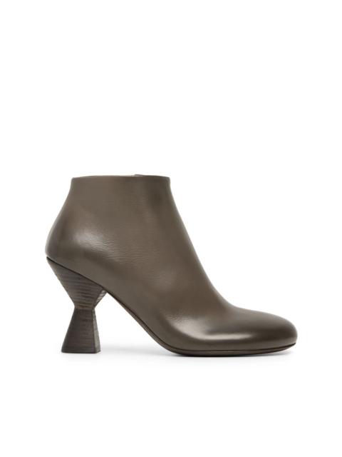 Marsèll sculpted heel leather ankle boots