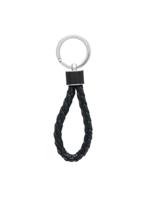 braided-strap detail key ring