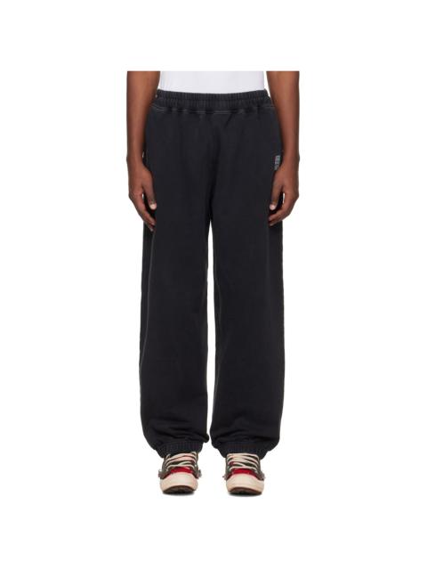 VETEMENTS Black Biker Cross Logo Sweatpants