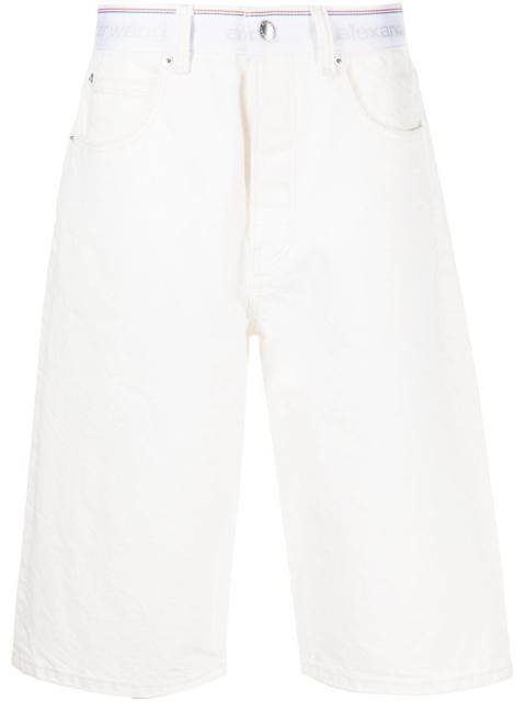 Alexander Wang logo-webbing board shorts