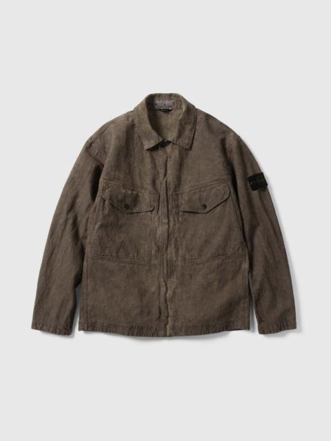 Stone Island Corduroy Overshirt Lead Grey