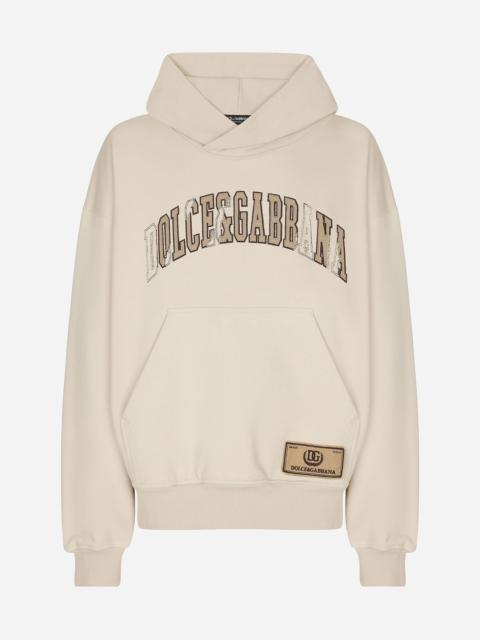 Hoodie with Dolce&Gabbana embroidery