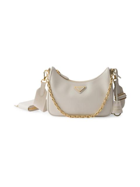Prada Women's Re-Edition 2005 Saffiano Leather Shoulder Bag - Beige Khaki