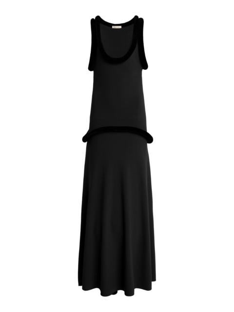 diotima Basseterre Sculpted Jersey Maxi Dress black