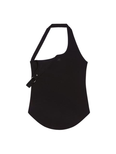 asymmetric strap tank top