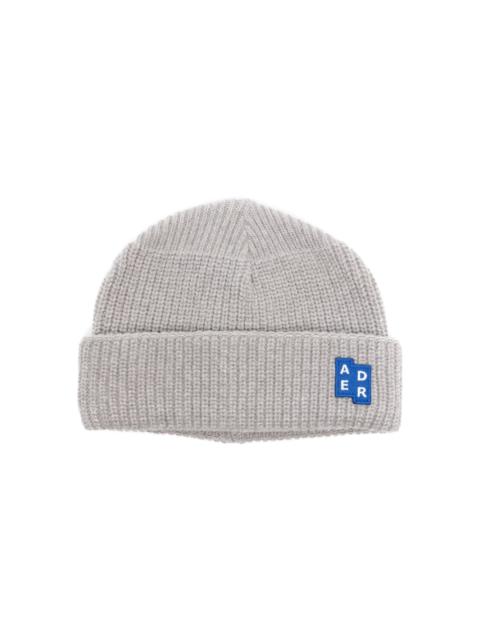 ADER error logo-patch ribbed beanie