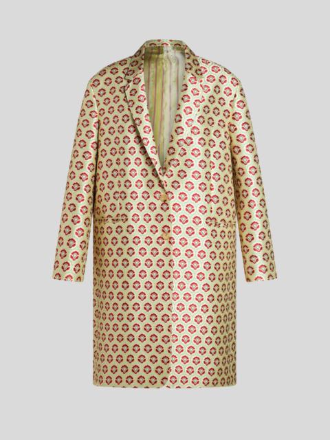 Etro SHINY JACQUARD DUSTER COAT