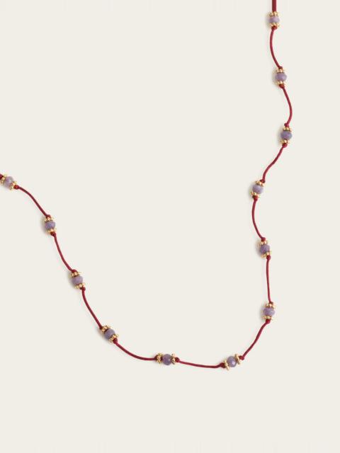 Madewell Beaded Long Station Necklace