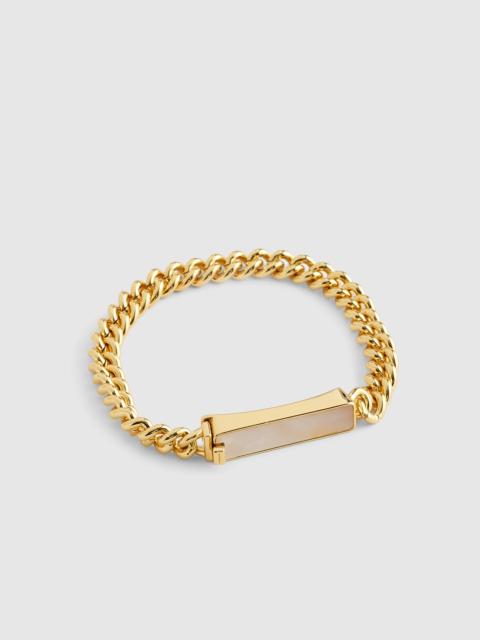 Madewell Mother-of-Pearl Bar Chain Bracelet