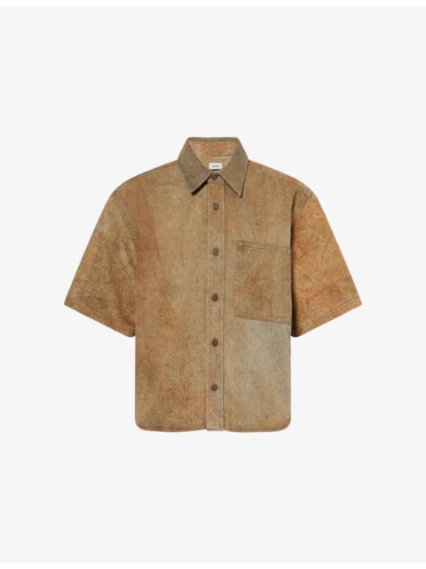 AGOLDE Watson Washed Cotton-Denim Shirt