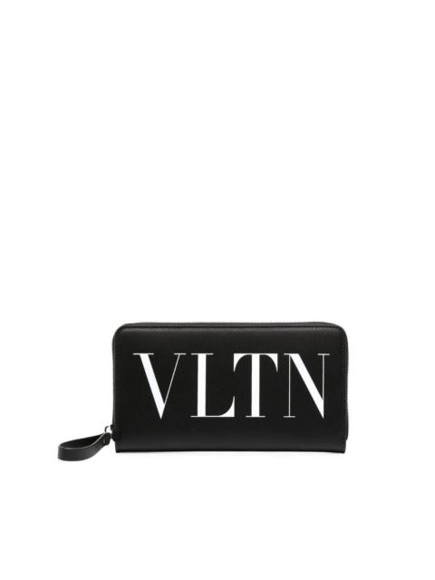 Valentino logo-print wallet