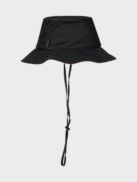 Paul Smith Stripe Trim Bucket Hat