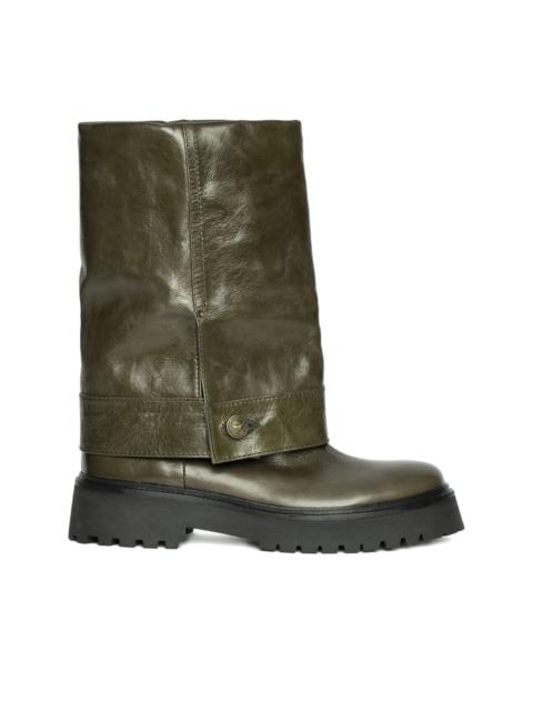 Zadig & Voltaire Angie fold-over leather boots