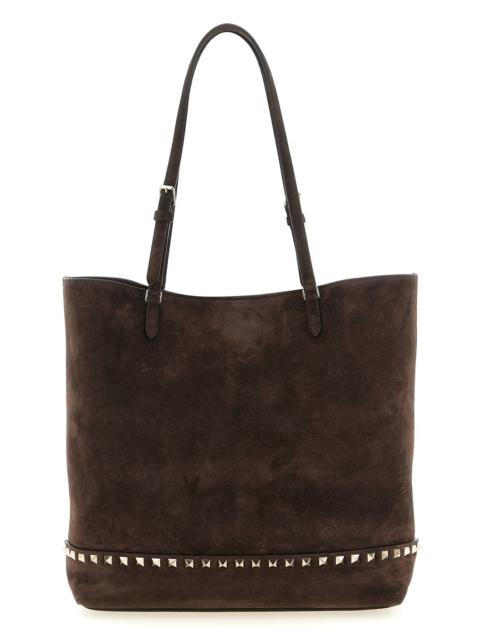 Valentino 'Rockstud Medium' Suede Shoulder Bag