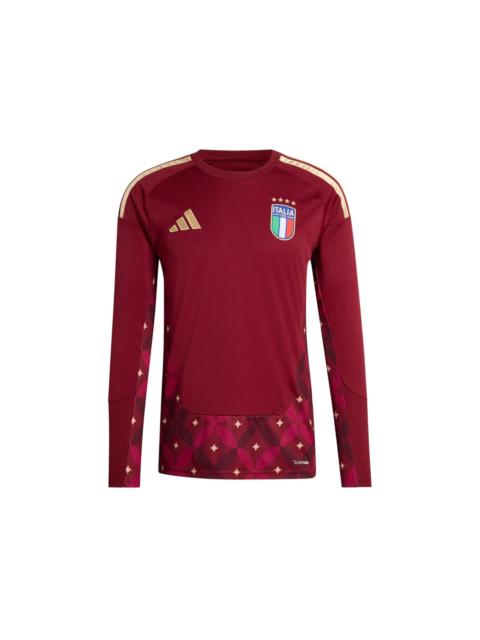 adidas adidas Italy 2026 Home Goalkeeper Long Sleeve Jersey Team Coll Burgundy